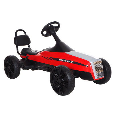 Педальный Картинг РОЛС, красно-черный Педальный Картинг РОЛС, 3-8 лет, колеса пластик,124х60х61, красно-черный