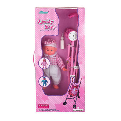 Кукольная коляска+кукла FEI LI TOYS W.13, 37,5*30*62cm, розовый, (в кор.12 шт.) Кукольная коляска+кукла FEI LI TOYS W.13, 37,5*30*62cm, розовый, (в кор.12 шт.)