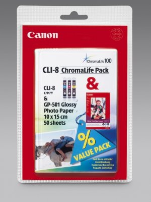 Комплект картриджей Canon CLI-8 C/M/Y Комплект картриджей Canon CLI-8 C/M/Y